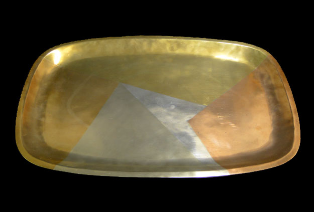 1960s Metales Casados Mixed Metal Dish