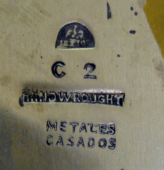 1960s Metales Casados Mixed Metal Dish